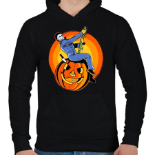 PRINTFASHION Michael Myers wrecking ball - Férfi kapucnis pulóver - Fekete férfi pulóver, kardigán