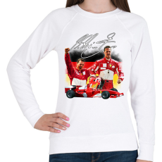 PRINTFASHION Michael Schumacher - Női pulóver - Fehér
