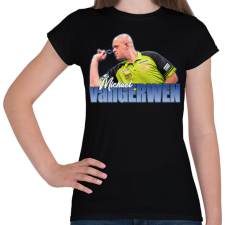 PRINTFASHION Michael van Gerwen - Női póló - Fekete női póló