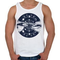 PRINTFASHION Michelangelo - Érintés az űrben - Férfi atléta - Fehér