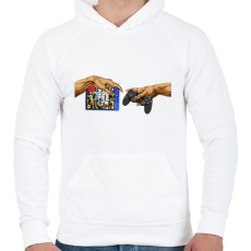 PRINTFASHION Michelangelo Gta5 - Férfi kapucnis pulóver - Fehér