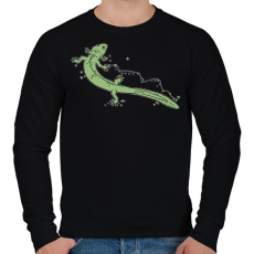 PRINTFASHION Microbracis - Férfi pulóver - Fekete