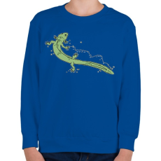 PRINTFASHION Microbracis - Gyerek pulóver - Királykék