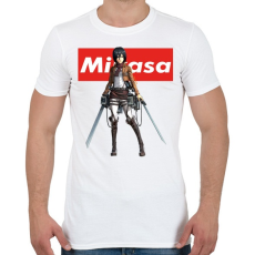 PRINTFASHION Mikasa Ackerman - Férfi póló - Fehér