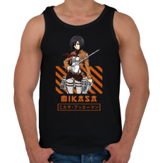 PRINTFASHION Mikasa - Férfi atléta - Fekete