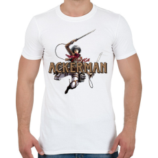 PRINTFASHION Mikasa minta (AOT) - Férfi póló - Fehér