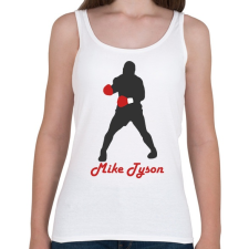 PRINTFASHION Mike Tyson - Női atléta - Fehér női trikó