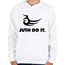 PRINTFASHION Mike Tyson Tattoo - Gyerek kapucnis pulóver - Fehér