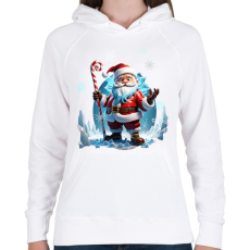 PRINTFASHION Miki - Női kapucnis pulóver - Fehér