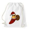 PRINTFASHION Mikulás banán - Sportzsák, Tornazsák - Fehér