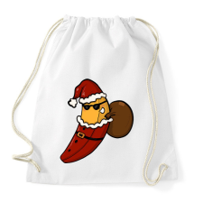 PRINTFASHION Mikulás banán - Sportzsák, Tornazsák - Fehér tornazsák