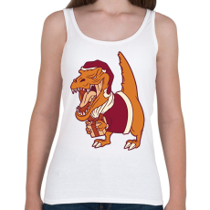 PRINTFASHION Mikulás dínó - Női atléta - Fehér