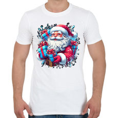 PRINTFASHION Mikulás - Férfi póló - Fehér