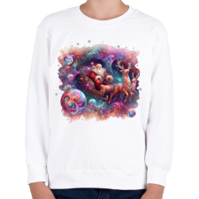 PRINTFASHION Mikulás - Gyerek pulóver - Fehér gyerek pulóver, kardigán