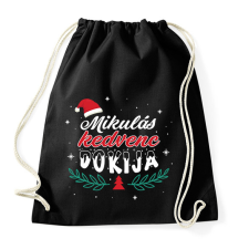 PRINTFASHION Mikulás kedvence - Szakmával - Sportzsák, Tornazsák - Fekete tornazsák