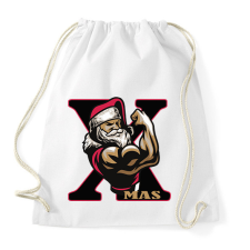 PRINTFASHION Mikulás kigyúrva XMAS - Sportzsák, Tornazsák - Fehér tornazsák