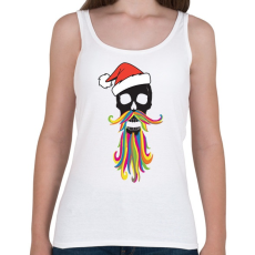 PRINTFASHION Mikulás koponya - Női atléta - Fehér