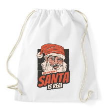 PRINTFASHION Mikulás létezik - kérdezd meg anyát - Sportzsák, Tornazsák - Fehér tornazsák