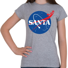 PRINTFASHION Mikulás NASA - Női póló - Sport szürke