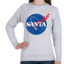 PRINTFASHION Mikulás NASA - Női pulóver - Sport szürke női pulóver, kardigán