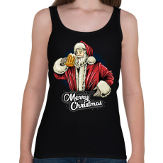 PRINTFASHION mikulás - Női atléta - Fekete