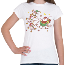 PRINTFASHION Mikulás - Női póló - Fehér női póló