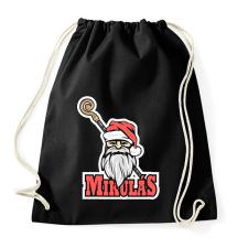 PRINTFASHION Mikulás pálcával - Sportzsák, Tornazsák - Fekete tornazsák