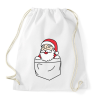 PRINTFASHION Mikulás zsebben - Sportzsák, Tornazsák - Fehér