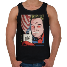 PRINTFASHION Milk? - Homelander - Férfi atléta - Fekete atléta, trikó