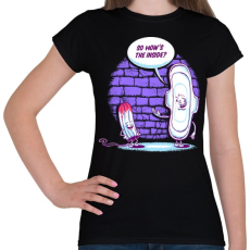 PRINTFASHION Milyen belül? - Női póló - Fekete