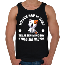 PRINTFASHION Milyen nap is van? - Férfi atléta - Fekete