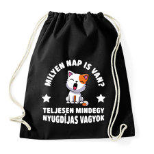 PRINTFASHION Milyen nap is van? - Sportzsák, Tornazsák - Fekete tornazsák