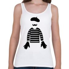 PRINTFASHION Mime - Női atléta - Fehér női trikó
