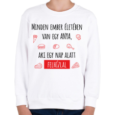PRINTFASHION Minden ember életében van egy anya - Gyerek pulóver - Fehér gyerek pulóver, kardigán