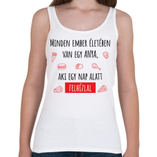 PRINTFASHION Minden ember életében van egy anya - Női atléta - Fehér női trikó