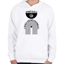 PRINTFASHION Minden kakas úr - Gyerek kapucnis pulóver - Fehér gyerek pulóver, kardigán