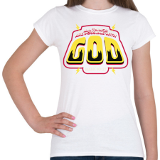PRINTFASHION Minden lehetséges Istennel - Női póló - Fehér női póló