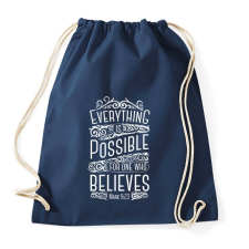 PRINTFASHION Minden lehetséges - Sportzsák, Tornazsák - Sötétkék tornazsák
