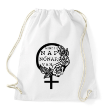 PRINTFASHION Minden nap - Sportzsák, Tornazsák - Fehér tornazsák