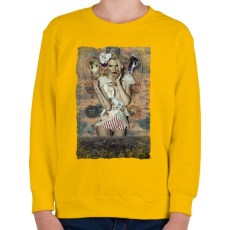 PRINTFASHION Mindenhol őt látom - Gyerek pulóver - Sárga