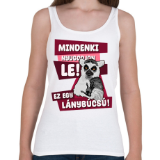 PRINTFASHION Mindenki nyugodjon le lánybúcsú - Női atléta - Fehér