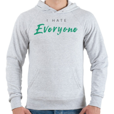 PRINTFASHION Mindenkit utalok - Férfi kapucnis pulóver - Sport szürke