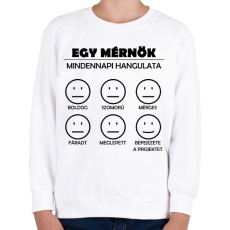 PRINTFASHION Mindennapi hangulat - Gyerek pulóver - Fehér