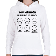 PRINTFASHION Mindennapi hangulat - Női kapucnis pulóver - Fehér női pulóver, kardigán