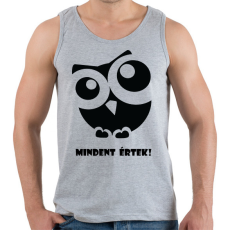 PRINTFASHION Mindent értek - Férfi atléta - Sport szürke