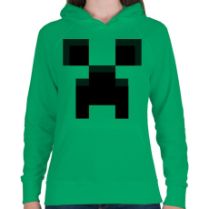 PRINTFASHION Minecraft #1 - Női kapucnis pulóver - Zöld