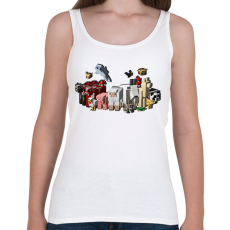 PRINTFASHION Minecraft állatok - Női atléta - Fehér