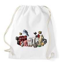 PRINTFASHION Minecraft állatok - Sportzsák, Tornazsák - Fehér tornazsák
