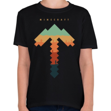 PRINTFASHION Minecraft bányász - Gyerek póló - Fekete gyerek póló