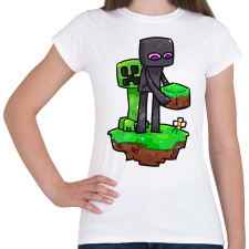 PRINTFASHION Minecraft barátok  - Női póló - Fehér női póló